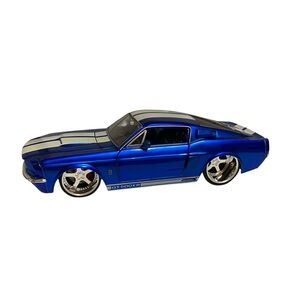 Jada BTM 1967 Shelby GT-500KR Electric Blue with Stripes Jada 1:24 DieCast Car